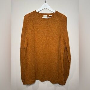 St. John's Bay Lambswool Crewneck Sweater Rust Orange Size Large